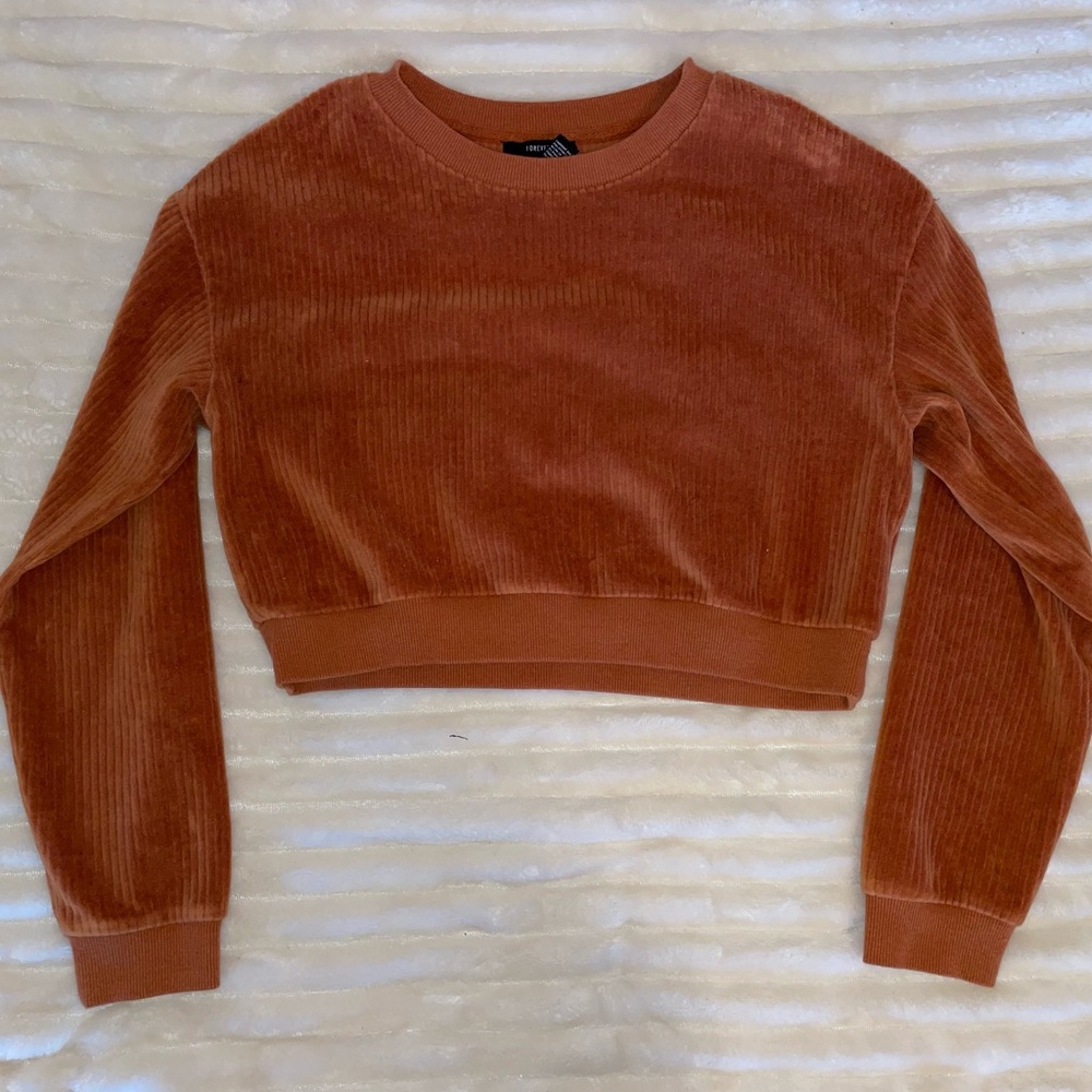 Cropped Corduroy Sweater